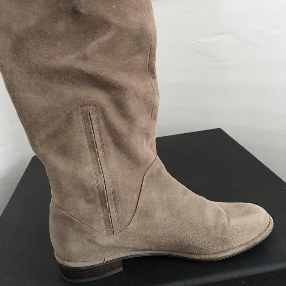Fangirl Boots in Praline Suede, Stuart Weitzman - Picture 4 of 12